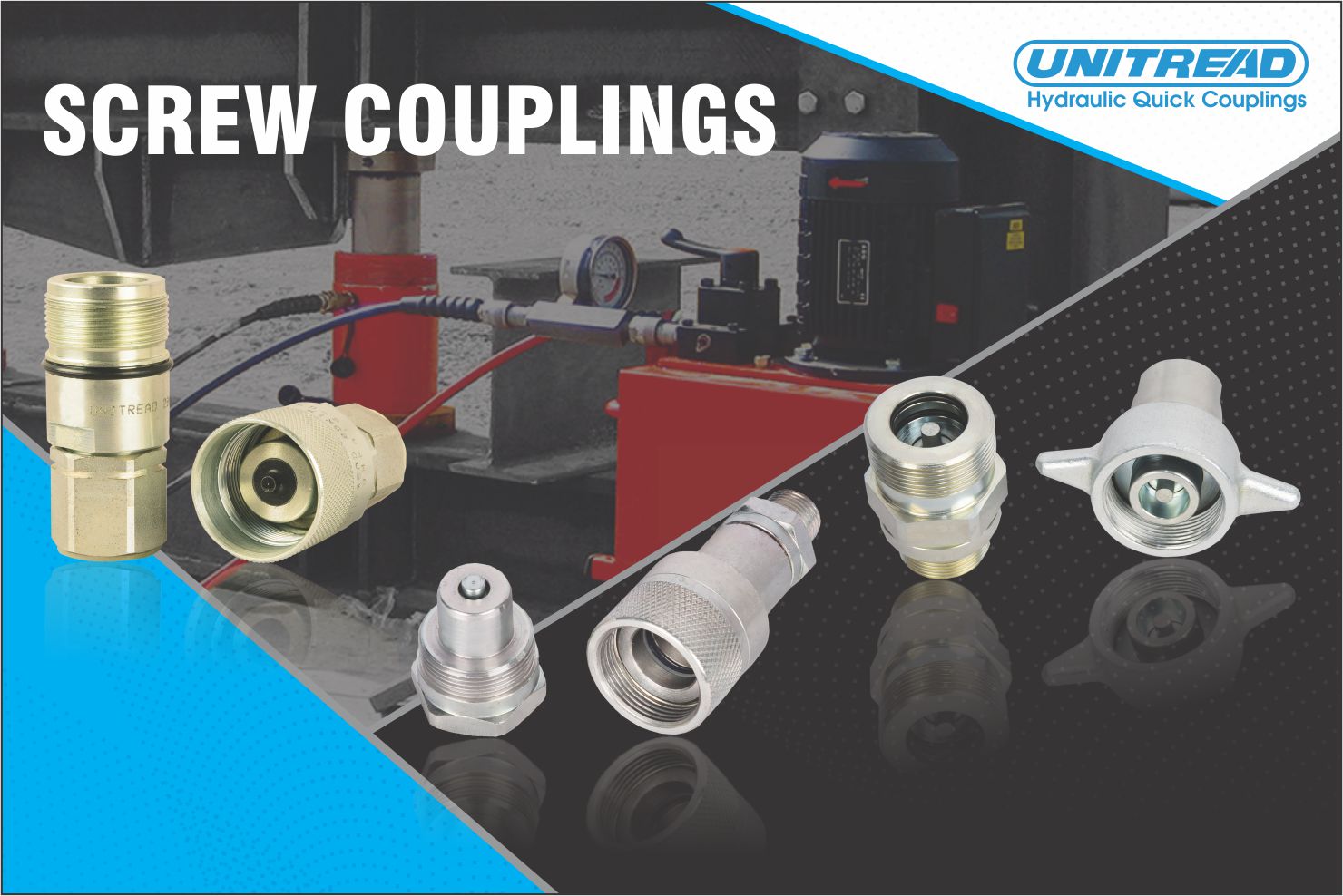 itrans Slider Unitread Hydraulic Quick Release Couplings, Quick